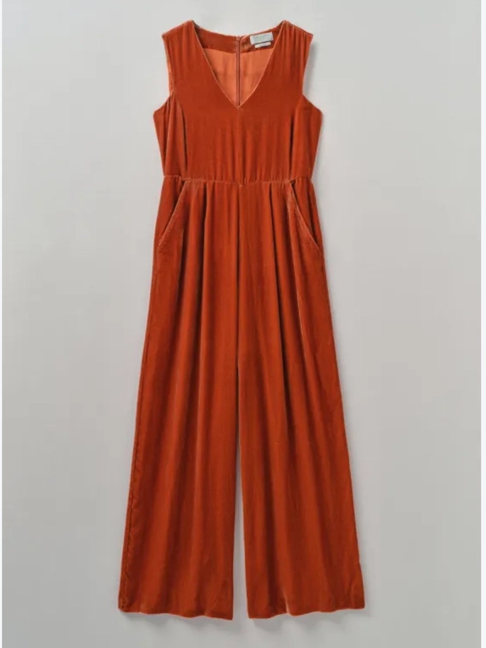 NWT Toast Velvet Burnt Orange Jumpsuit